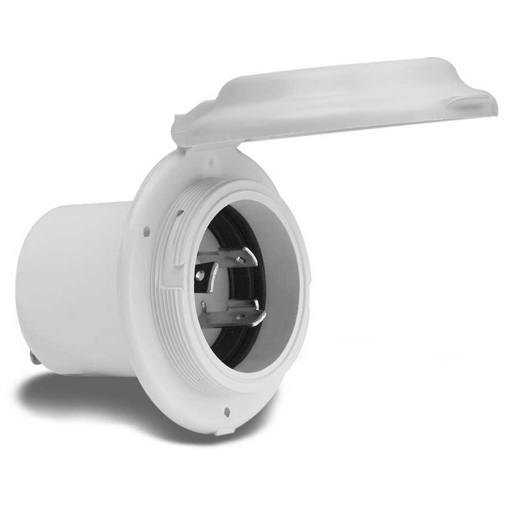 [114700] MARINCO POWER INLET SOCKET - WHITE (16AMP)
